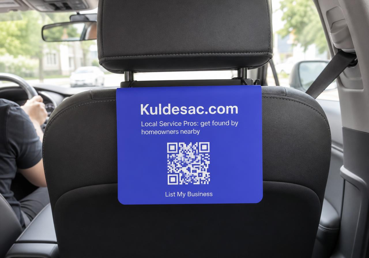 Rideshare headrest card